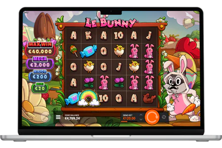 Le Bunny slot spelskärm