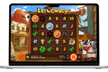 Le Cowboy slot spelskärm