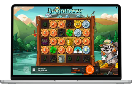 Le Fisherman demo Hacksaw Gaming spelskärm